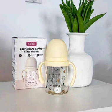 Bình Tập Uống Nước BirthStory 210/240ml Ống Hút Silicon Chống Sặc Đầy Hơi cho Bé 7