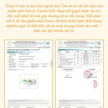 Bình tập uống nước cho bé Emoon 250ml - ống hút silicon mềm, van chống sặc, an toàn, kèm ống thay thế, giảm giá 21%
