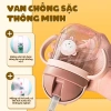 Bình tập uống nước cho bé Emoon 250ml - ống hút silicon mềm, van chống sặc, an toàn, kèm ống thay thế, giảm giá 21% 4