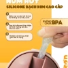 Bình tập uống nước cho bé Emoon 250ml - ống hút silicon mềm, van chống sặc, an toàn, kèm ống thay thế, giảm giá 21% 6