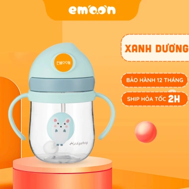 Bình tập uống nước cho bé Emoon 250ml - ống hút silicon mềm, van chống sặc, an toàn, kèm ống thay thế, giảm giá 21% 10 Bình tập uống nước cho bé Emoon 250ml - ống hút silicon mềm, van chống sặc, an toàn, kèm ống thay thế, giảm giá 21% 10