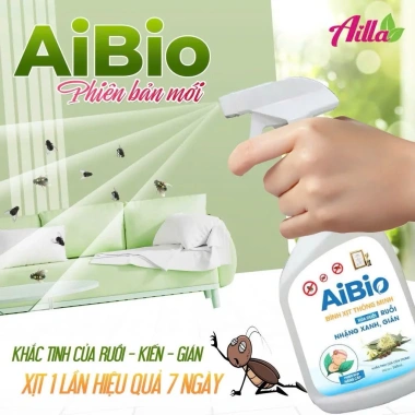 Bình thuốc xịt AIBIO 530ml - Chống ruồi muỗi, chiết suất tinh dầu tự nhiên không mùi, hiệu quả, giá chỉ 79.000đ 5 Bình thuốc xịt AIBIO 530ml - Chống ruồi muỗi, chiết suất tinh dầu tự nhiên không mùi, hiệu quả, giá chỉ 79.000đ 5