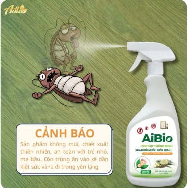 Bình thuốc xịt AIBIO 530ml chống ruồi, muỗi – Tự nhiên không mùi, giảm giá 20% chỉ 84.427₫ 4