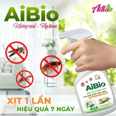 Bình thuốc xịt AIBIO 530ml chống ruồi, muỗi – Tự nhiên không mùi, giảm giá 20% chỉ 84.427₫ 7