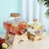 Bình thủy tinh 1/3/5 lít đựng rượu, nước, kèm vôi và kệ gỗ sang trọng - Giá ưu đãi 205.000đ 2