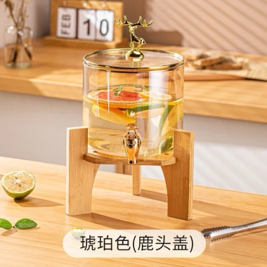 Bình Thuỷ Tinh 3 lít có vòi Huydecor, thiết kế sang trọng, giá chỉ 315.000₫