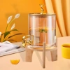 Bình thủy tinh 3,5L chịu nhiệt có vòi, đế gỗ sang trọng - Giá ưu đãi 229.000₫ 2