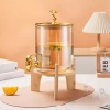 Bình thủy tinh 3,5L chịu nhiệt có vòi, đế gỗ sang trọng - Giá ưu đãi 229.000₫ 3