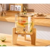 Bình thủy tinh 3,5L chịu nhiệt có vòi, đế gỗ sang trọng - Giá ưu đãi 229.000₫ 4