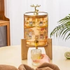 Bình Thuỷ Tinh 3,6L Có Vòi Kèm Kệ Gỗ Hổ Phách Cao Cấp - Ngâm Trà Nước Hoa Quả M55 Giá 229k 5