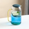 Bình thủy tinh chịu nhiệt 1.3L Quai vàng, nắp silicone cao cấp - Giá chỉ 95.000₫ 3