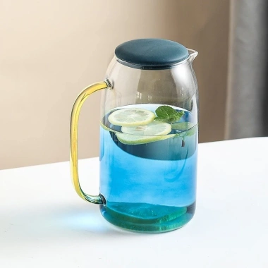 Bình thủy tinh chịu nhiệt 1.3L Quai vàng, nắp silicone cao cấp - Giá chỉ 95.000₫ 3 Bình thủy tinh chịu nhiệt 1.3L Quai vàng, nắp silicone cao cấp - Giá chỉ 95.000₫ 3