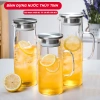 Bình thủy tinh chịu nhiệt có quai cầm, nắp inox - Đựng nước 1L Giá ưu đãi 115.000₫