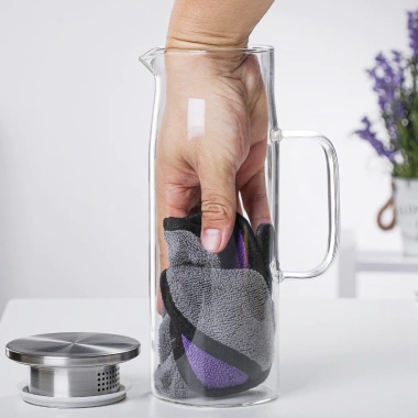 Bình thủy tinh chịu nhiệt có quai cầm, nắp inox - Đựng nước 1L Giá ưu đãi 115.000₫ 4 Bình thủy tinh chịu nhiệt có quai cầm, nắp inox - Đựng nước 1L Giá ưu đãi 115.000₫ 4