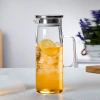 Bình thủy tinh chịu nhiệt có quai cầm, nắp inox - Đựng nước 1L Giá ưu đãi 115.000₫ 6