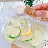 Bình Thủy Tinh Đựng Nước Vòi và Chân Gỗ 1L 3L Bình Ngâm Hoa Quả Cao Cấp Giá 159k 6