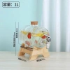 Bình Thủy Tinh Đựng Nước Vòi và Chân Gỗ 1L 3L Bình Ngâm Hoa Quả Cao Cấp Giá 159k 10