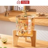 Bình Thuỷ Tinh Hổ Phách 3.6L Chịu Nhiệt Có Vòi + Giá Đỡ - Giá chỉ 229.000₫