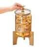 Bình Thuỷ Tinh Hổ Phách 3.6L Chịu Nhiệt Có Vòi + Giá Đỡ - Giá chỉ 229.000₫ 2