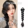 Bính tóc giả tết đuôi sam dày 35cm kiểu ngắn - thật, đuôi ngựa, giá chỉ 46,5k mỗi chiếc