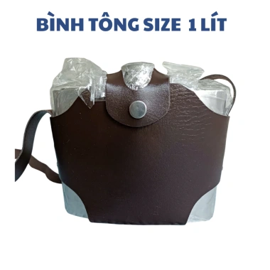 Bình tông inox 304 dày 0.25ml‑5L, đựng rượu, nước dã ngoại, du lịch, kèm túi da tiện lợi - 93.600đ 8