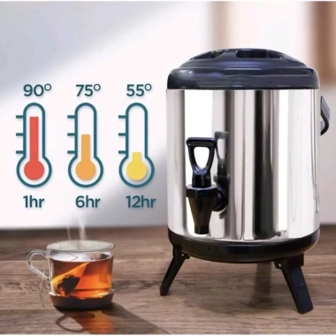 Bình ủ trà Inox 304 cách nhiệt 3 lớp 20-50L, giữ nóng/lạnh cả ngày - Giá ưu đãi 235k 10