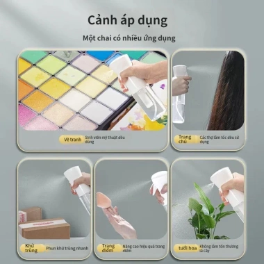 Bình Xịt Cồn Áp Suất Cao 29k - Khử Trùng, Trang Điểm, Hydrat Hóa, Sương Mù, Tưới Nhỏ
