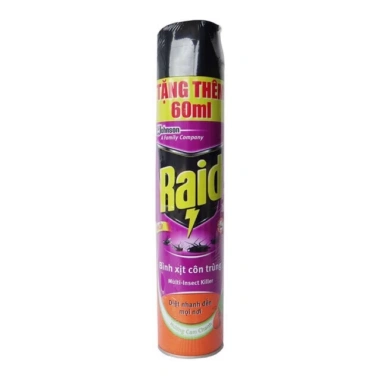 Bình xịt côn trùng Raid 600ml - Diệt muỗi nhanh, an toàn, giá chỉ 46.000 VND 5