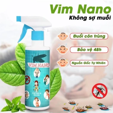 Bình xịt đuổi muỗi Vim Nano - Đánh bay muỗi, côn trùng - Giá chỉ 63.000 VND