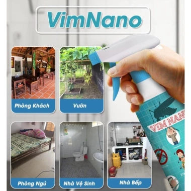 Bình xịt đuổi muỗi Vim Nano - Đánh bay muỗi, côn trùng - Giá chỉ 63.000 VND