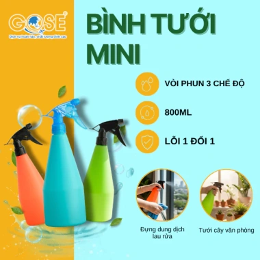 Bình xịt GOSE 500ml-800ml nhựa PE, vòi đa chế độ, đa công dụng, giá 13.000đ