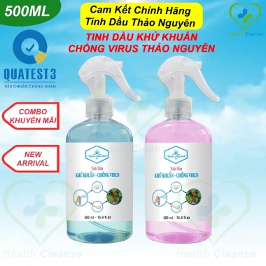 Bình xịt khử khuẩn 500ml tinh dầu sả chanh THẢO NGUYÊN - Diệt vi khuẩn, thơm mát, giá chỉ 125.000đ