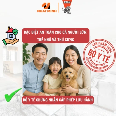 Bình xịt muỗi Bengal Pro Max 500ml - Diệt 8 loại côn trùng, an toàn cho gia đình, giá ưu đãi 76.000₫ 7