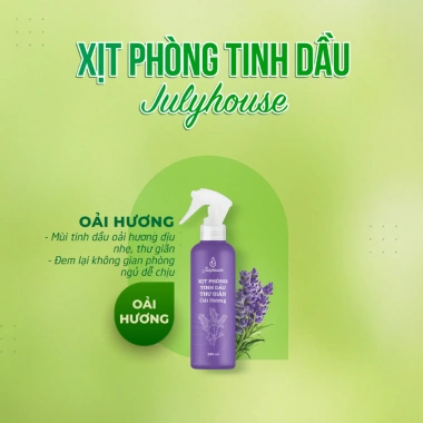 Bình xịt phòng JULYHOUSE 280ml tinh dầu Sả Chanh, Bạc Hà, Bạch Đàn Chanh, Quế, Oải Hương - Giá ưu đãi 157.000₫ 7