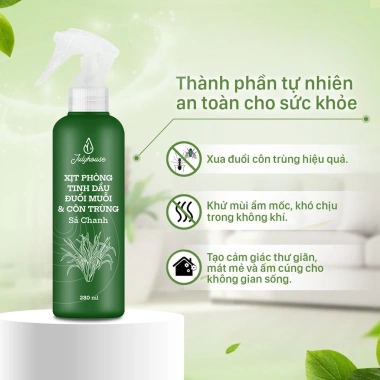 Bình xịt phòng tinh dầu Julyhouse AZAGOHN 280ml/50ml - Đuổi muỗi, kiến, côn trùng, khử mùi, ba khoang, giá 151.543 VND 4