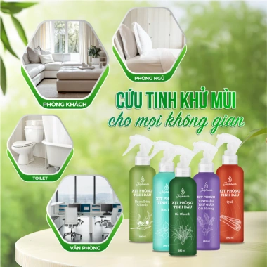 Bình xịt phòng tinh dầu Julyhouse AZAGOHN 280ml/50ml - Đuổi muỗi, kiến, côn trùng, khử mùi, ba khoang, giá 151.543 VND 6
