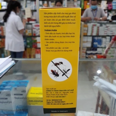 Bình xịt tinh dầu sả chanh Cung Đình: chống muỗi, kiến ba khoang, phòng bệnh sốt xuất huyết, giá 50.000 VND 3