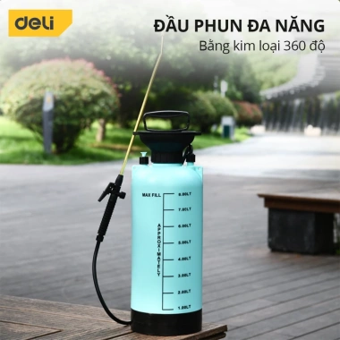Bình Xịt Tưới Cây 10L Deli Chính Hãng - Phun Thuốc Sâu, Sương, Rửa Xe, Giá 200k 4
