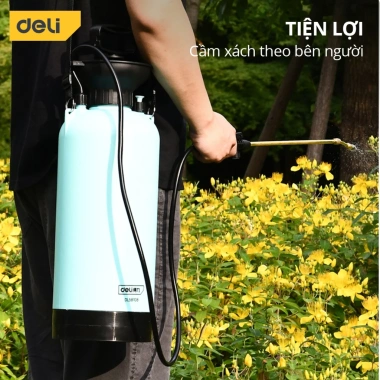 Bình Xịt Tưới Cây 10L Deli Chính Hãng - Phun Thuốc Sâu, Sương, Rửa Xe, Giá 200k 5
