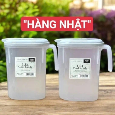 Bình Yamada 1.8L Nhật Bản - Chịu -20°C‑120°C, PP/PE kháng khuẩn, an toàn, 89.900₫
