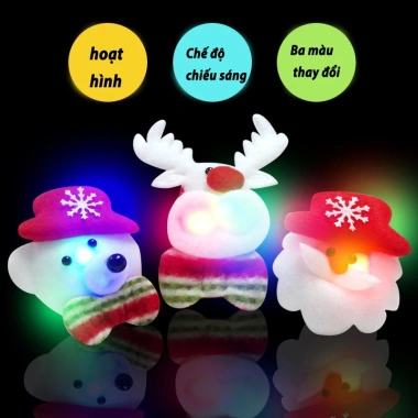 BINNIS Vòng Tay Đèn LED Giáng Sinh - Đồng Hồ Đập Sáng, 12 Cái Đóng Gói, Quà Tặng Xinh, Giá 24.000 VND 3