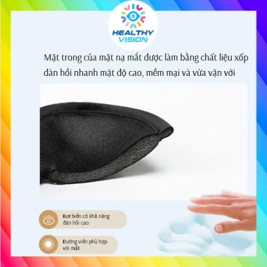 Bịt mắt 3D Healthy Vision #29 điều chỉnh nhược thị, viễn thị, dây co giãn 99.000đ 3 Bịt mắt 3D Healthy Vision #29 điều chỉnh nhược thị, viễn thị, dây co giãn 99.000đ 3