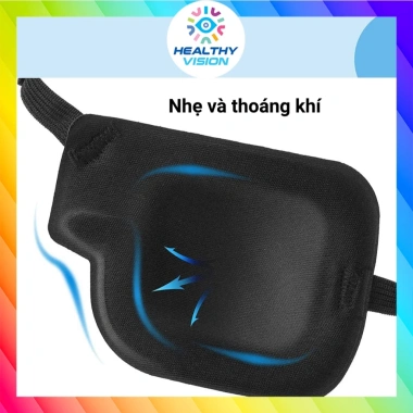 Bịt mắt 3D thế hệ 2 mắt phải/trái - Tập nhược thị, viễn thị, dây đeo co giãn điều chỉnh, Healthy Vision 8 - 119k 4