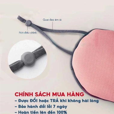 Bịt mắt ngủ 2 mặt nóng lạnh, quai điều chỉnh thông minh, che sáng giảm căng thẳng - Giá chỉ 52.000₫