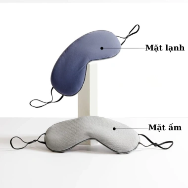 Bịt mắt ngủ 2 mặt nóng lạnh, quai điều chỉnh thông minh, che sáng giảm căng thẳng - Giá chỉ 52.000₫
