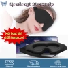 Bịt mắt ngủ 3D HomeyShop - chắn sáng 100%, mềm thoáng khí, dây vai điều chỉnh - 140k