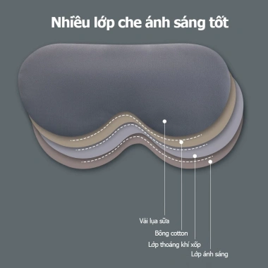 Bịt mắt ngủ BABYTREE mặt nạ che ánh sáng 2 mặt lạnh nóng, thoáng khí mềm mại - ngủ sâu, chỉ 58.000₫ 7