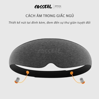 Bịt Mắt Ngủ Dây Cài Cosseal Chống Ồn Thư Giãn Cho Máy Bay, Du Lịch Văn Phòng 109k