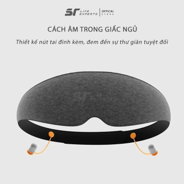 Bịt Mắt Ngủ Dây Cài Sairui Chống Ồn Thư Giãn Máy Bay Du Lịch Văn Phòng - 109k 4