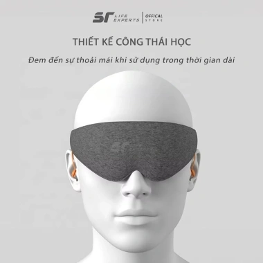 Bịt Mắt Ngủ Dây Cài Sairui Chống Ồn Thư Giãn Máy Bay Du Lịch Văn Phòng - 109k 6